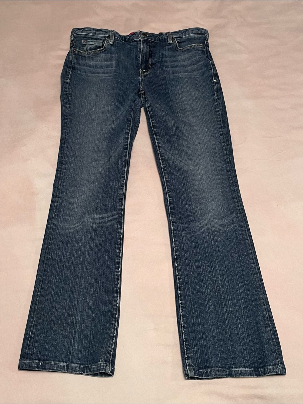 Guess Women's Dark Blue Stretch Straight Leg Jeans
